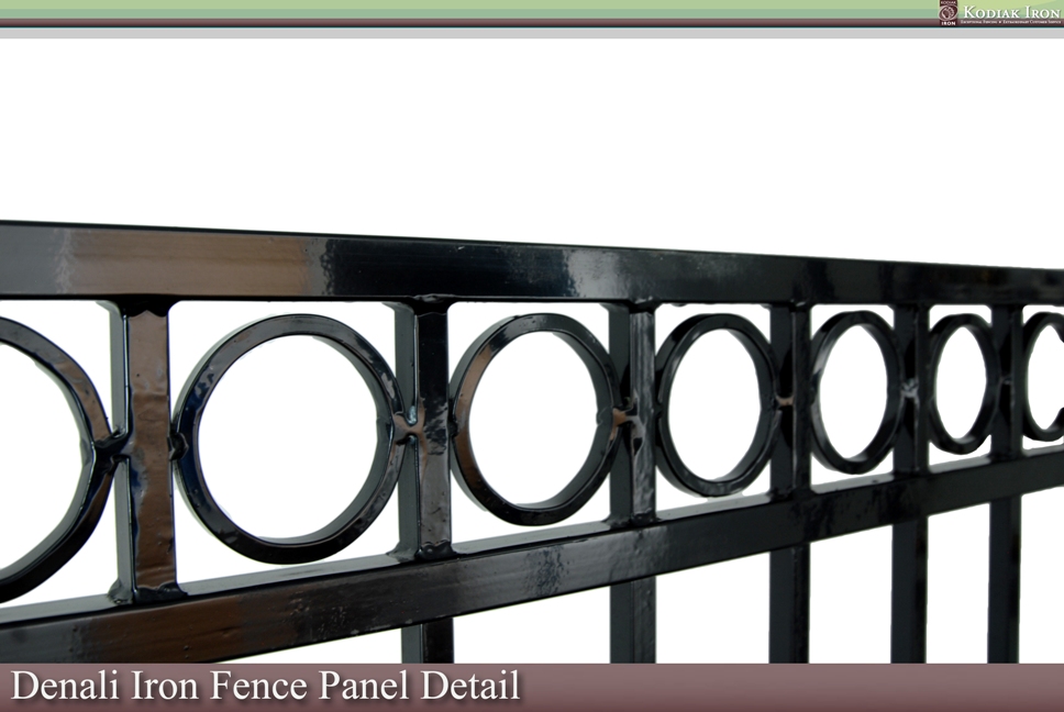 Denali Residential Galvanized Iron Fence Panel
