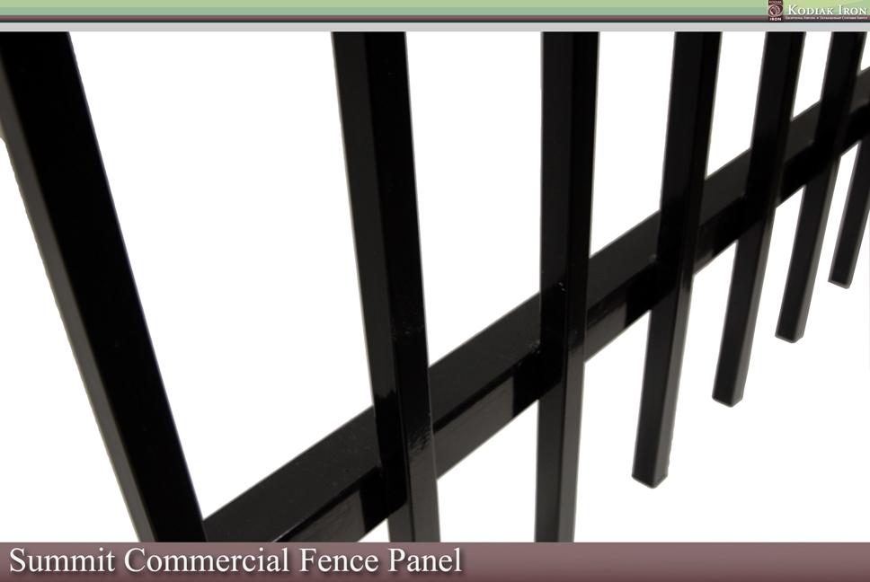 Kodiak Iron - Galvanized Iron Fence Panel - Summit