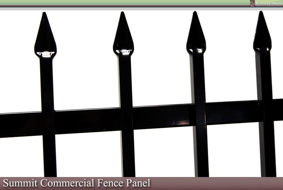 Kodiak Iron - Galvanized Iron Fence Panel - Summit