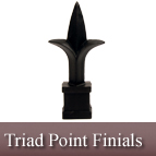 Triad Point Finials